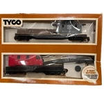 Tyco Ho Scale Operating Crane Car Boom Tender Model Collector Train Set Box. Fixed Price $34.00.