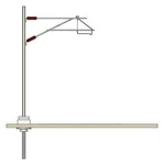 Peco LC110 Ho Scale Catenary System Mast -- With Registration Arm. Fixed Price $23.99.