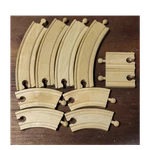 Wooden Train Track Pieces Brio Compatible Curved Straight Sections Preschool Toy. Fixed Price $12.00.