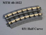 Mth 40-1022 Real Trax Gauge 031 Half 1/2 Curve Track Section Train New. Fixed Price $5.44.