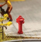 Walthers 949-4143 Ho Scale Red Fire Hydrants (pack Of 10). Fixed Price $7.20.