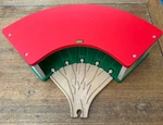 33461 & 33462 Authentic Brio Wooden Train Roundhouse With 5 Point Switch!. Fixed Price $75.00.