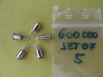 Ho - Marklin 600000 Replacement Light Bulb Set Of 5 New. Fixed Price $10.00.