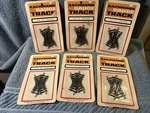 (6) Vintage Bachmann Ho Track #1756 45 Degree Crossing Nip (B3). Fixed Price $13.99.
