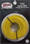 All Scale Atlas 318 Yellow Layout Wire 50'. Fixed Price $12.70.