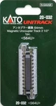 Kato 20-032 Scale 64MM 2-1/2" Straight Uncoupler Unitrack. Fixed Price $6.34.