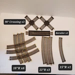 Atlas Ho Scale Model Train Track 22"R 18"R 90 Rerailer Snap Lot Of 13. Fixed Price $24.95.