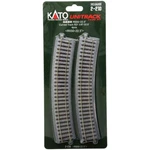 Kato #2-210 Ho Scale R550MM (R21 5/8") Radius 22.5 Curve Unitrack C83 4 Pcs. Fixed Price $20.50.