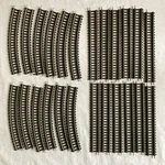 Lot Of Fleischmann Vintage Ho 1600 Straight & 1601 Curve Track - 12 Each. Fixed Price $14.99.