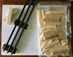 Model Railroad Ties For Lionel Gauge/scale Tubular Train Track 100 Pieces. Fixed Price $18.94.