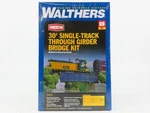Ho Scale Walthers Kit 933-4500 30' Single-track Through Girder Bridge Sealed. Fixed Price $37.95.