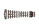 Turnout, Medium Radius Peco ON30 / O-16.5 Gauge SL-E597. Fixed Price $43.90.