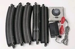 Bachmann Ho Ez Track, Black Base Large Oval 36 X 63 With Transformer - Ref. 6A. Fixed Price $34.88.