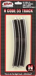N Scale Atlas 2016 Code 55 13.75" Radius Full Curve (6) Pcs. Fixed Price $9.78.