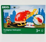 Brio World Firefighter Helicopter 33797 Complete W/ Box. Fixed Price $19.95.
