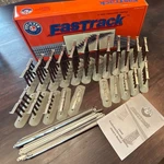 Lionel Gauge Fastrack Graduated/elevated Trestles Set In Box 71-2037-250. Fixed Price $75.00.