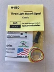 Tomar Industries #H-850 Ho 3-LIGHT Dwarf (gyr) (brass) Led's New Made Usa. Fixed Price $35.00.