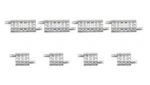 Tomix 1098 Gauge S18.5 S33-PC Fractional Rail 4 Of Each New. Fixed Price $32.86.