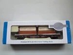 Bachmann Silver Series "ho" Pennsylvania Railroad Flat Car W/load. Fixed Price $11.99.