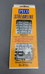Peco SL-E193 Code 75 Short Crossing, Electrofrog Nickel Silver Nip!. Fixed Price $22.98.