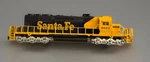 Bachmann Ho Scale Sd 40-2 Diesel Locomotive 5043, Santa Fe With Box. Fixed Price $35.00.