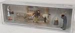 Preiser New #10539 1/87 Set Of People Chopping & Collecting Firewood. Fixed Price $35.99.