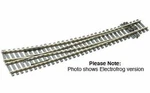 Peco SLE86 Ho Scale Code 100 Curved Double Radius Turnout Right Hand Electrofrog. Fixed Price $43.99.