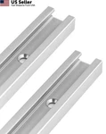 Qwork Pack 12" Aluminum Track Universal Double Cut Profile Router Drill Pres. Fixed Price $12.88.