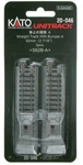 Scale Kato Unitrack 20-046 Type Roadbed Bumper Straight Pkg (2). Fixed Price $7.65.