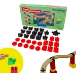 Wooden Train Track Accessories TOY2 Connectors, Allround Large. Fixed Price $59.00.