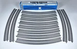 12X 1:87 Ho Marklin 2241 24-3/8 30 Curved Track Sections W/ Box Xlt Used. Fixed Price $29.95.