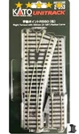 Scale Kato 2-851 Unitrack #4 Electric Turnout (right) HO15182. Fixed Price $39.99.