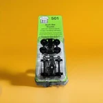 Ho Scale Kadee #501 Arch Bar Trucks With 33" Ribbed Back Wheels (1) Pr. Fixed Price $24.53.