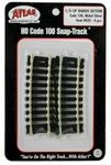 Atlas Ho Code 100 Curved Snap-track Nickel-silver Rail 1/3 Section, 18IN Rad 835. Fixed Price $9.98.