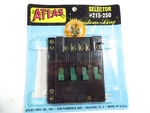 Atlas Track Selector #215-250 W/ Four On/off Switches (ho/n Scale), Usa. Fixed Price $19.99.