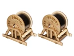 Bachmann #39113 O Scale Cable Drums (2 Per Pack) New. Fixed Price $19.99.