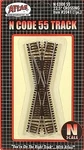Atlas Code 55 22.5 Degree Crossing - Scale Nickel Silver Model Train Track. Fixed Price $13.93.