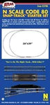 Atlas 2788 Scale Code 80 Snap Track Starter Set - New. Fixed Price $47.77.