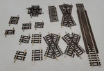 Atlas Ho Assorted Nickel Silver Straight & Crossover Track Sections 14 Ex. Fixed Price $23.19.