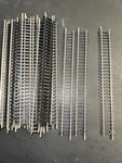 25 Feller Garnet Italy Ho Scale 9" Straight Model Railroad Tracks - Ex+. Fixed Price $19.99.