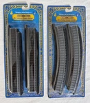 Walt Disney Railroad Ho Scale Train Track, 4 Straight #8006 + Curve #8007 New. Fixed Price $21.99.
