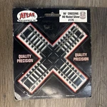 New Atlas Code 100 Nickel Silver 90 Degree Ho Custom-line Crossing Item #176. Fixed Price $9.99.