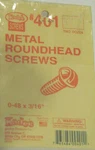 Kadee #401 /0-48 Metal Screws -- X 3/16" PKG(24). Fixed Price $7.05.