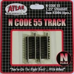 Atlas Scale New 2026 Code 55 Track 1.25 Straight (6 Pieces) 2006. Fixed Price $12.42.