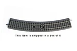 Piko #55413 Box Of 6 Roadbed A-track Curved Track, R3 19"/30 (ho-scale). Fixed Price $26.94.