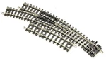 Peco ST-45 Scale Left-hand Curved Turnout. Fixed Price $46.99.