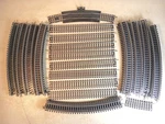Large 50 Pcs Lot Ho Scale Steel Straight & Curved Track Tyco Bachmann Life-like. Fixed Price $12.95.