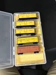 Scale Bachmann Fruit Growers Express 40' Single Door Reefer Set Of 5. Fixed Price $60.00.
