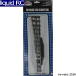 Atlas Trains 2717 Code 80 #8 Left-hand Turnout. Fixed Price $18.27.