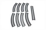 Jakks Pacific Power Trains Set Of 9 Pieces Track 8 Curved, 1 Straight. Fixed Price $9.99.
